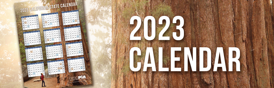 2022 California State Calendar